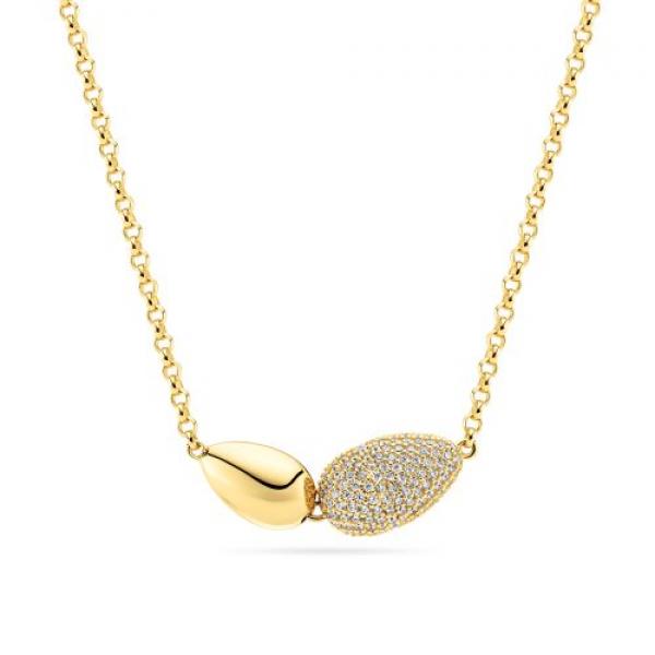SIF JAKOBS Damen - Halskette GOCCIA DUE SJ-N2589-CZ-YG