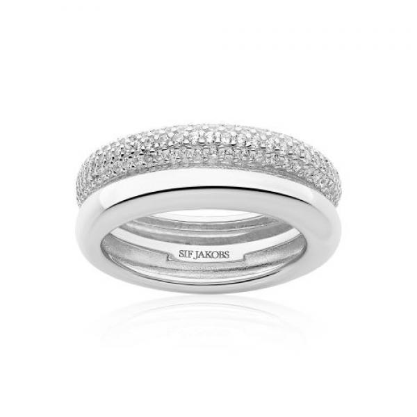 SIF JAKOBS Damen - Ohrstecker ELLARA WAVES  SJ-E3890-CZ
