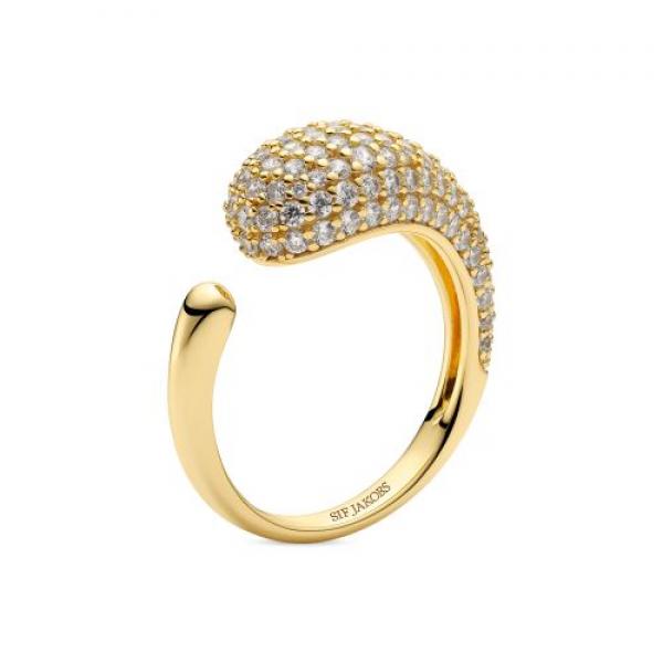 SIF JAKOBS Damen - Ring GOCCIA PICCOLO SJ-R2753-CZ-YG #60