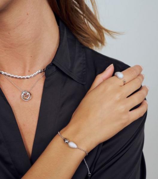 SIF JAKOBS Damen - Ring GOCCIA PICCOLO SJ-R2753-CZ #58
