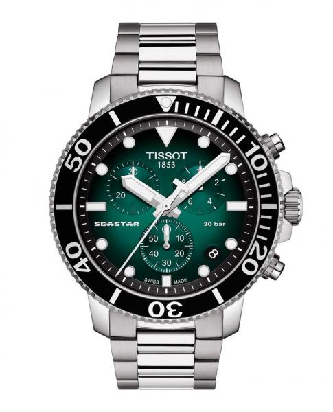 TISSOT Herren - Armbanduhr SEASTAR 1000 QUARZ Chronograph T1204171109101