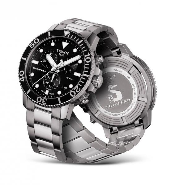 TISSOT Herren - Armbanduhr SEASTAR 1000 QUARZ Chronograph T1204171105100,back
