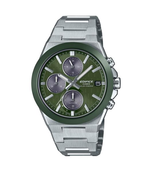 EDIFICE Herren - Armbanduhr Solar Chronograph EFS-s650D-3AEF
