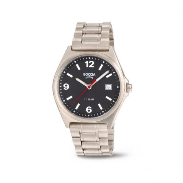 BOCCIA Herren - Armbanduhr Classic 3663-01
