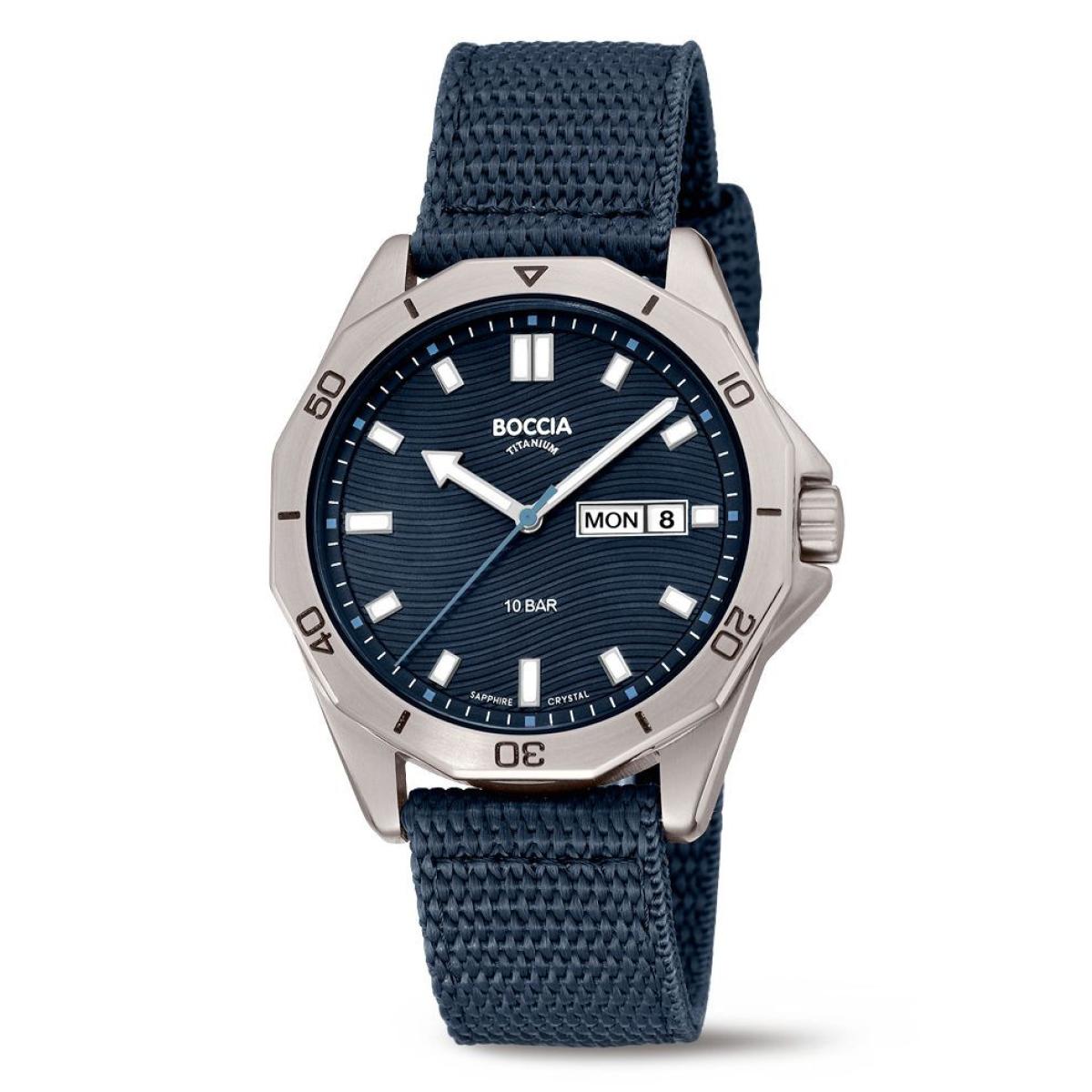 BOCCIA Herren - Armbanduhr Sport 3680-01