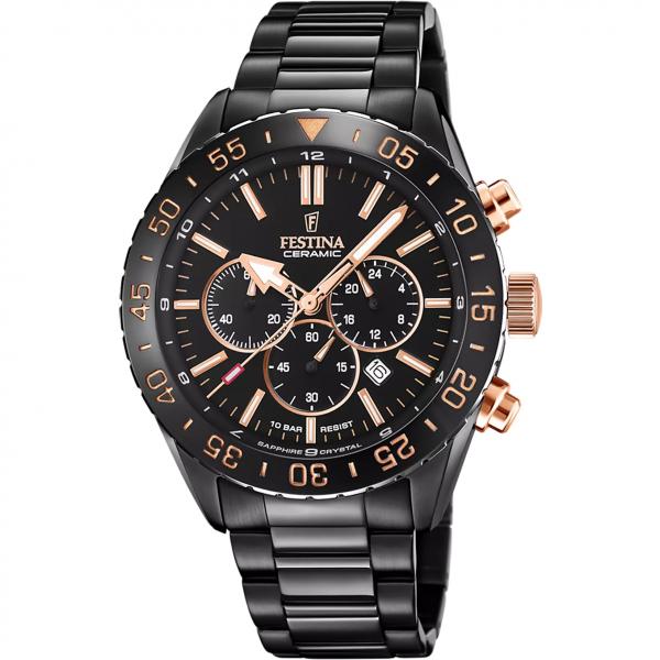 FESTINA Herren - Armbanduhr Ceramic Chronograph F20577/1