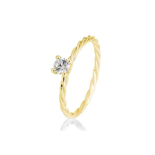 BREUNING Brillant - Verlobungsring Kordel 4er-Krappe 0,2ct 41060730