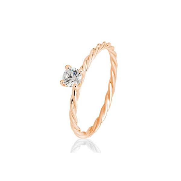 BREUNING Brillant - Verlobungsring Kordel 4er-Krappe 0,2ct 41060730