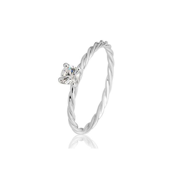 BREUNING Brillant - Verlobungsring Kordel 4er-Krappe 0,2ct 41060730