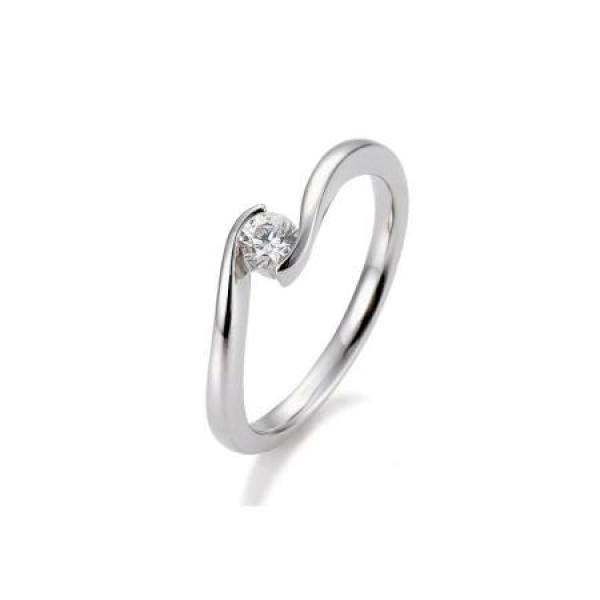 Brillant 0,2ct Schwungfassung 41859420 Platin
