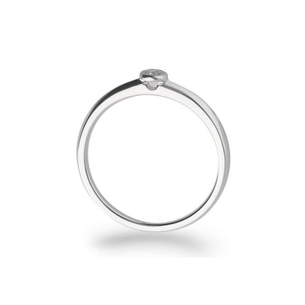 Brillant 0,05ct Zargenfassung 41857716 Platin