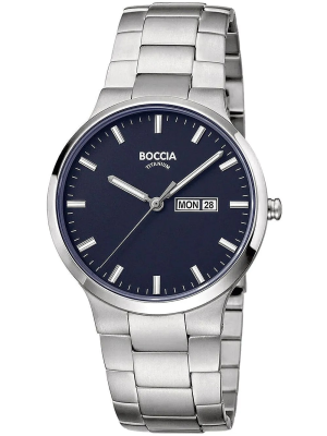 BOCCIA Herren - Armbanduhr Classic 3649-02