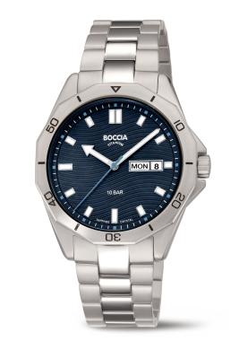 BOCCIA Herren - Armbanduhr Sport 3680-03