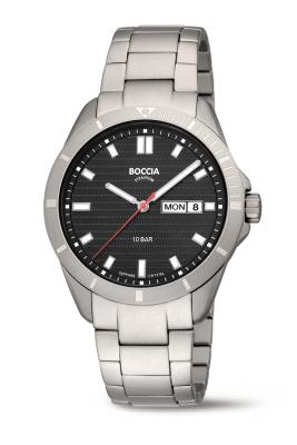 BOCCIA Herren - Armbanduhr Sport 3685-03