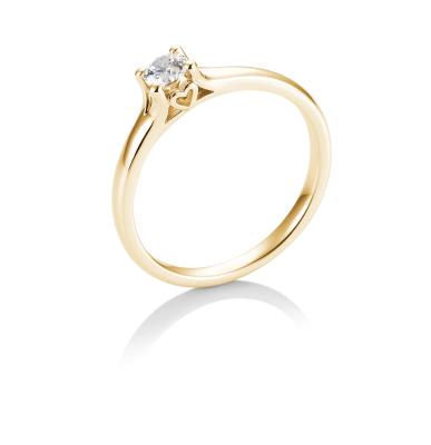 Brillant 0,25ct 4er-Krappenfassung Herz 41057210