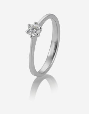 Brillant 0,2ct 6er-Krappenfassung 41858700 Platin