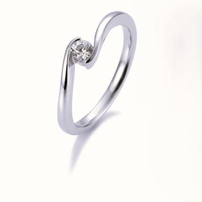 Brillant 0,2ct Schwungfassung 41859420 Platin