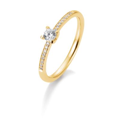 Brillant 0,35ct 4er-Krappenfassung Pavé 41859520