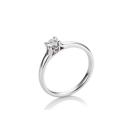 Brillant 0,25ct 4er-Krappenfassung Herz 41057210 Platin