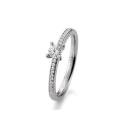 Brillant 0,35ct 4er-Krappenfassung Pavé 41859520 Platin