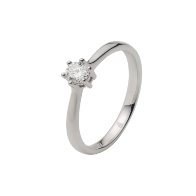 Silber Brillant 0,25ct 6er-Krappenfassung 5100016