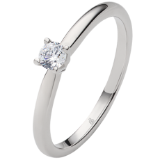 Silber mit Brillant 0,15ct 4-er Krappenfassung 5100102