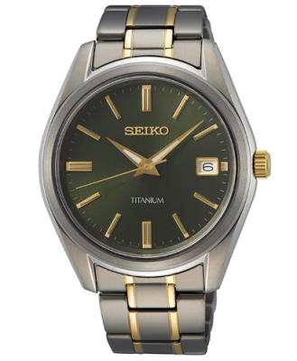 SEIKO Herren - Armbanduhr Titan SUR377P1-Front