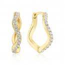 SIF JAKOBS Damen - Creolen ELLERA WAVES SJ-E3869-CZ-YG