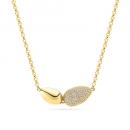 SIF JAKOBS Damen - Halskette GOCCIA DUE SJ-N2589-CZ-YG